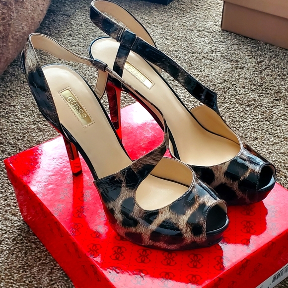 Guess Shoes - Guess Peep Toe Hilarie3 Heels
